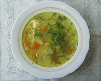 суп из кабачков и капусты